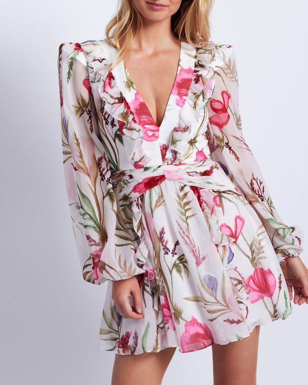 PatBo Viera V Neck Mini Dress by PatBo from Marina St Barth