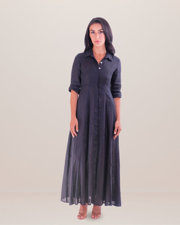 Shirt Dress Long Linen Solid by Marina St Barth from Marina St Barth