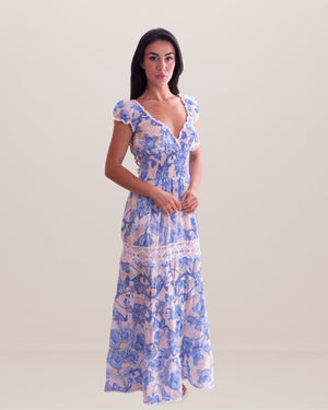 Flaminia Linen Dress by Queen Moda from Marina St Barth