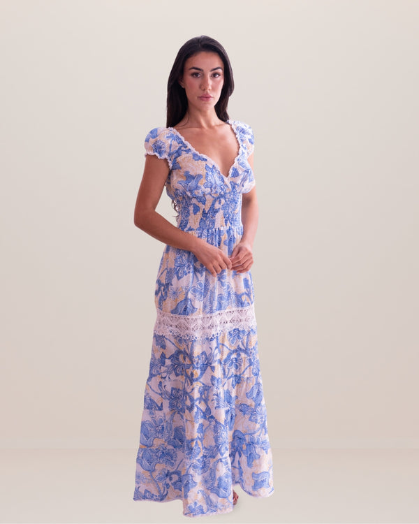 Flaminia Linen Dress by Queen Moda from Marina St Barth