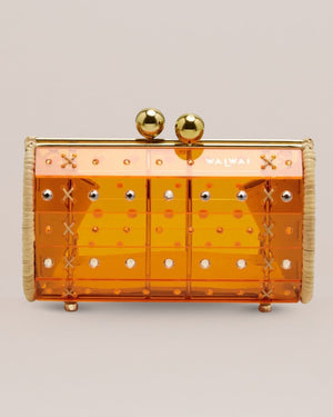 Clutch Strass Orange by Waiwai from Marina St Barth