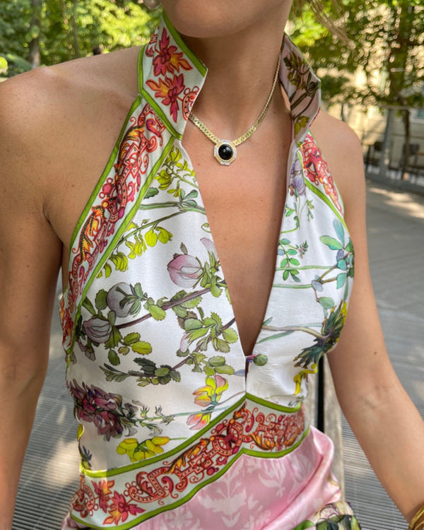 Paris Poeme Silk Dress by Trisha paterson from Marina St Barth