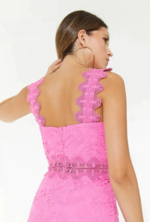 Waimari Jackie Dress Fuchsia by Waimari from Marina St Barth