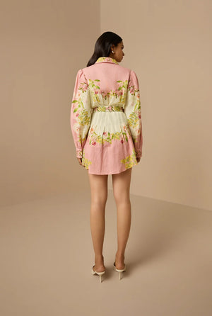 Hemant & Nandita Aiva Short Dress With Buckle Belt by Hemant & Nandita from Marina St Barth