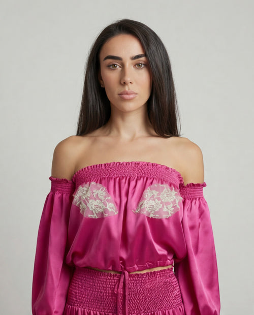 Vanita Rosa Crop Top Patty
