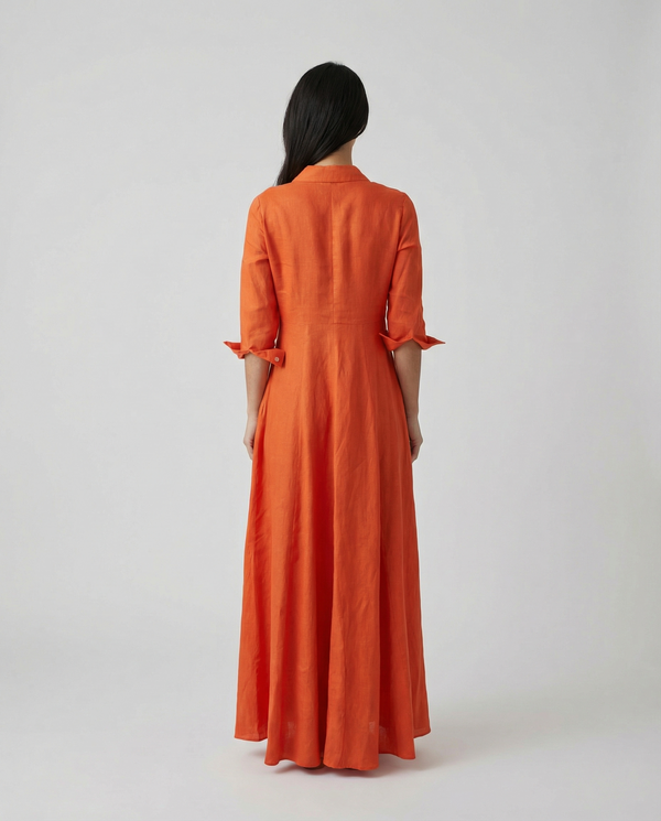 Shirt Dress Long Linen Solid by Marina St Barth from Marina St Barth