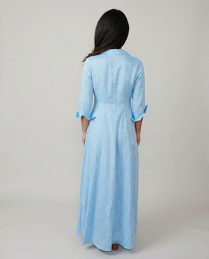 Shirt Dress Long Linen Solid by Marina St Barth from Marina St Barth