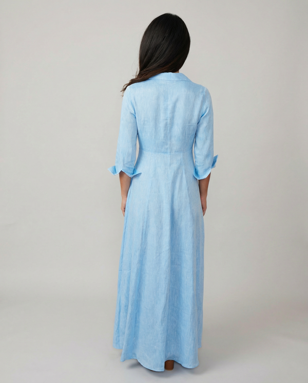 Shirt Dress Long Linen Solid by Marina St Barth from Marina St Barth