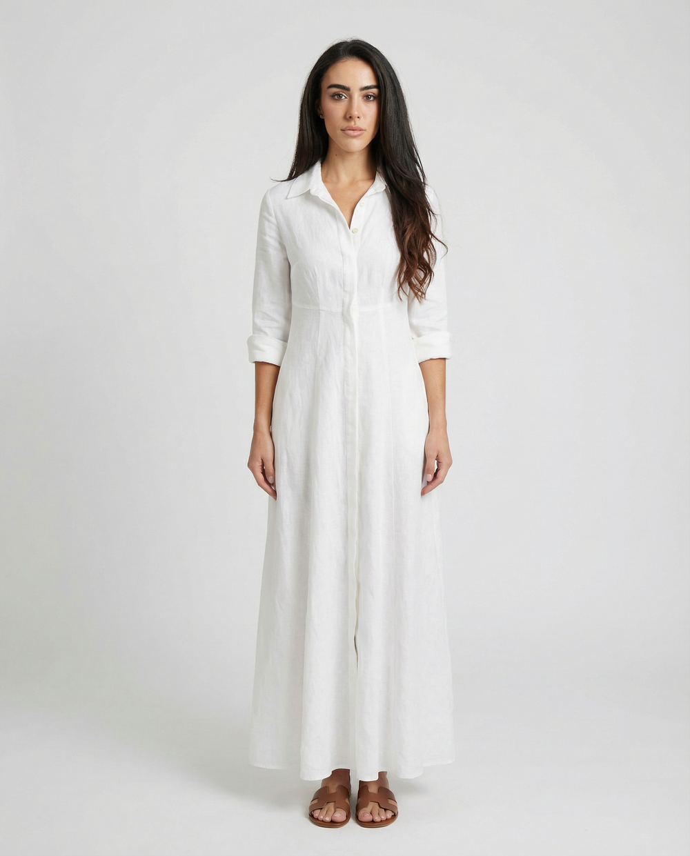 Shirt Dress Long Linen Solid by Marina St Barth from Marina St Barth
