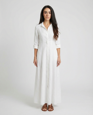 Shirt Dress Long Linen Solid by Marina St Barth from Marina St Barth