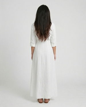 Shirt Dress Long Linen Solid by Marina St Barth from Marina St Barth