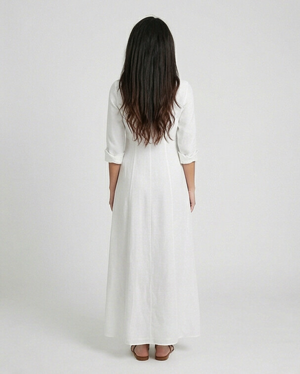 Shirt Dress Long Linen Solid by Marina St Barth from Marina St Barth