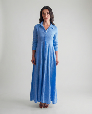 Shirt Dress Long Linen Solid by Marina St Barth from Marina St Barth