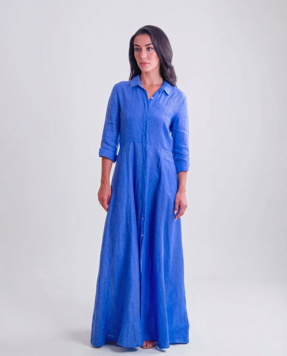 Shirt Dress Long Linen Solid by Marina St Barth from Marina St Barth