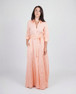 Shirt Dress Long Linen Solid by Marina St Barth from Marina St Barth