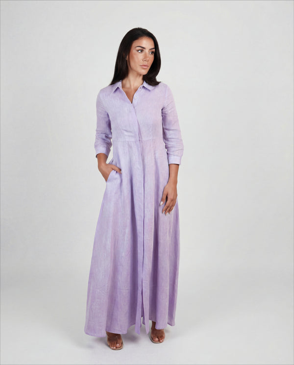 Shirt Dress Long Linen Solid by Marina St Barth from Marina St Barth