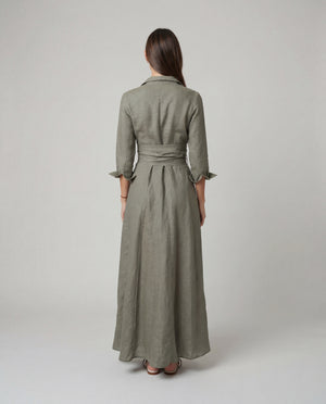 Shirt Dress Long Linen Solid by Marina St Barth from Marina St Barth