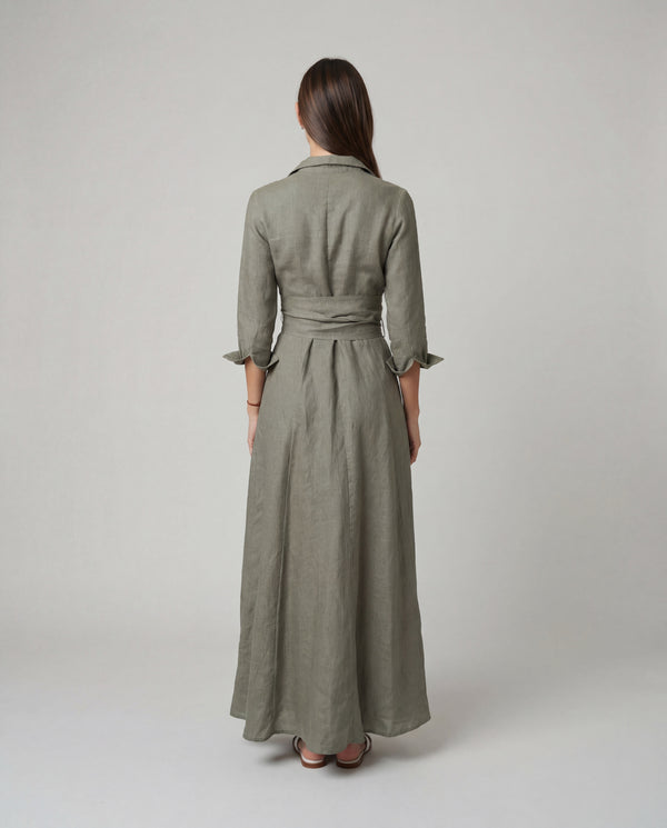 Shirt Dress Long Linen Solid by Marina St Barth from Marina St Barth