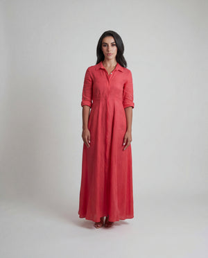 Shirt Dress Long Linen Solid by Marina St Barth from Marina St Barth