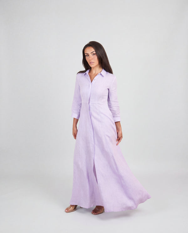 Shirt Dress Long Linen Solid by Marina St Barth from Marina St Barth