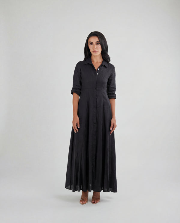 Shirt Dress Long Linen Solid by Marina St Barth from Marina St Barth