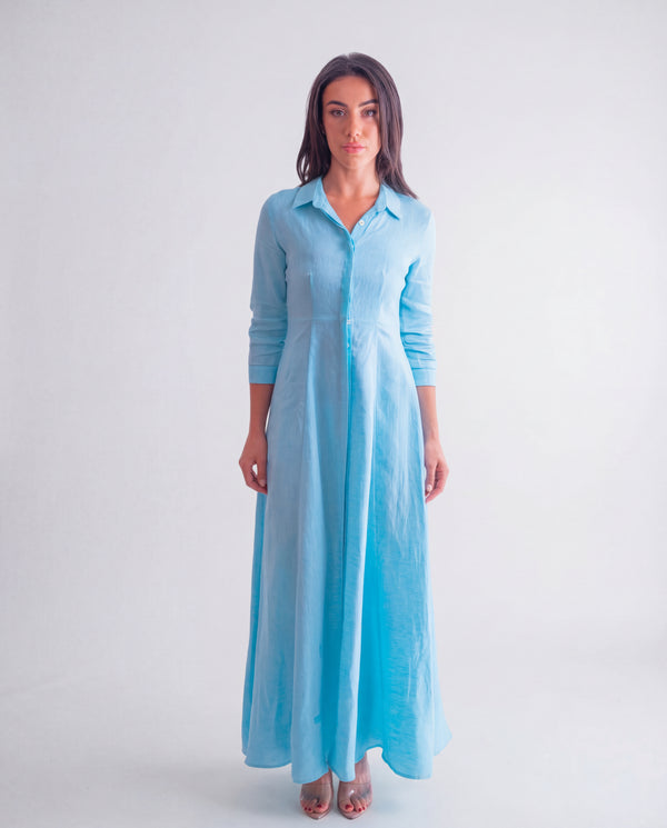 Shirt Dress Long Linen Solid by Marina St Barth from Marina St Barth
