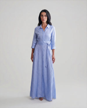 Shirt Dress Long Linen Solid by Marina St Barth from Marina St Barth