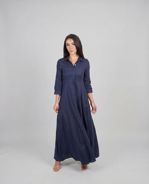 Shirt Dress Long Linen Solid by Marina St Barth from Marina St Barth