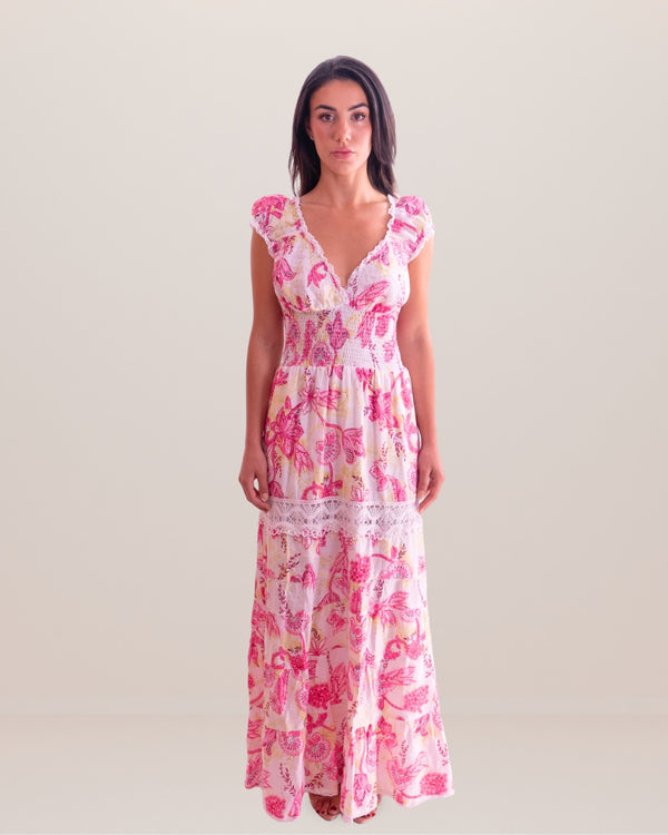 Flaminia Linen Dress by Queen Moda from Marina St Barth