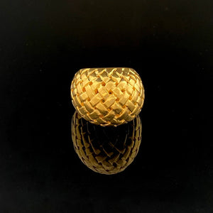 Tay Basketweave Bomb Ring by Tay from Marina St Barth