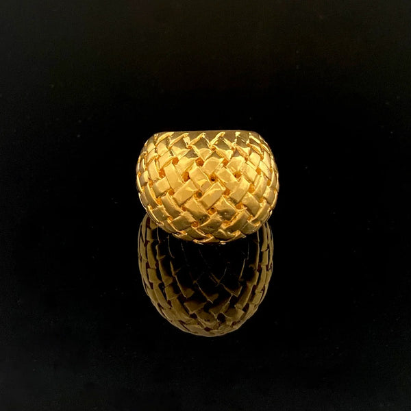 Tay Basketweave Bomb Ring by Tay from Marina St Barth