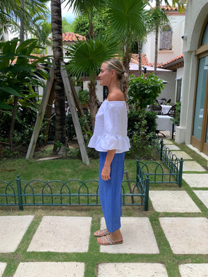 Bolero El Scollo Linen Top by Marina St Barth from Marina St Barth