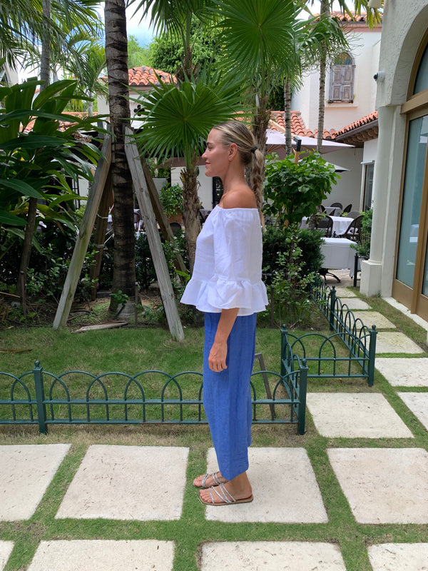 Bolero El Scollo Linen Top by Marina St Barth from Marina St Barth