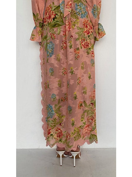 Hemant Dhun Kaftan with printed slip by Hemant & Nandita from Marina St Barth