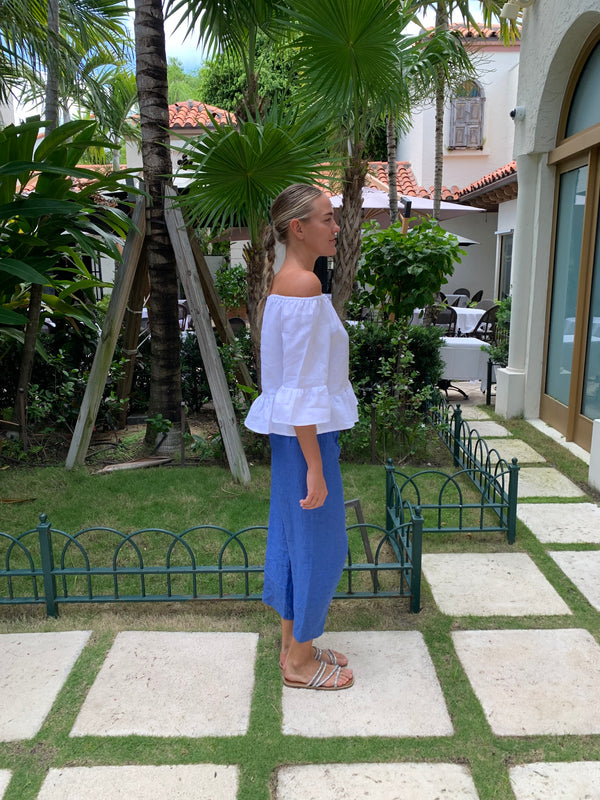 Bolero El Scollo Linen Top by Marina St Barth from Marina St Barth