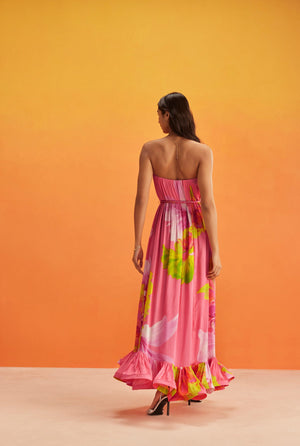 Hemant & Nandita Mina Long Dress Braided Belt by Hemant & Nandita from Marina St Barth