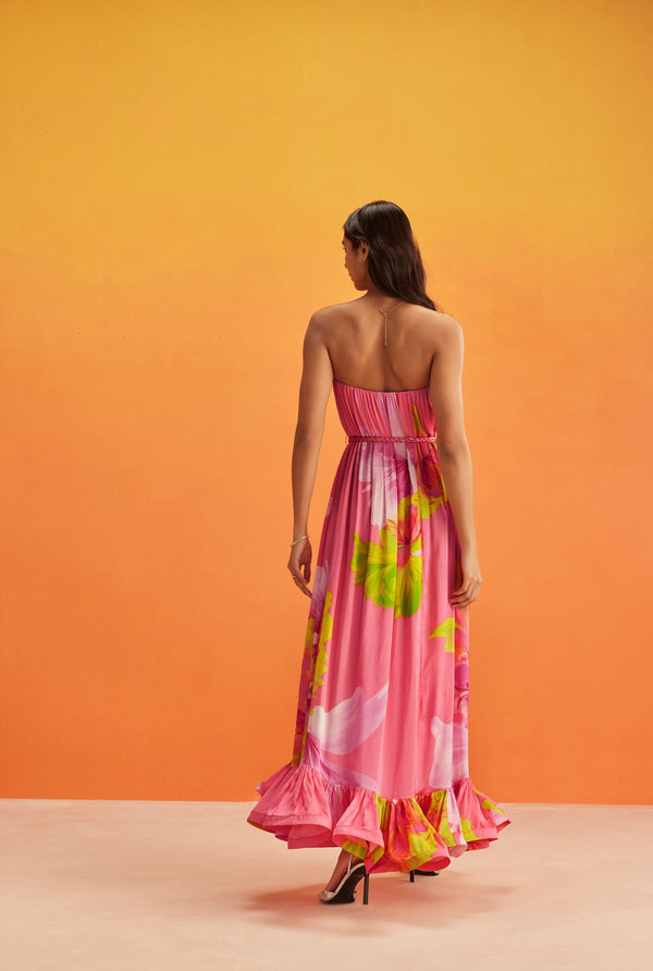 Hemant & Nandita Mina Long Dress Braided Belt by Hemant & Nandita from Marina St Barth