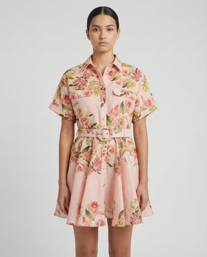Ayla Buckle Belt Short Dress