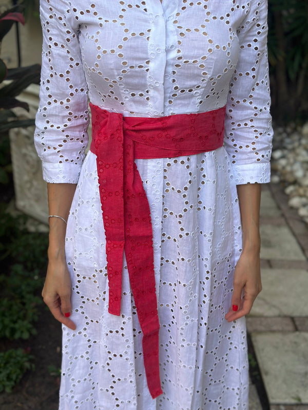 Eyelet Linen Belt by Marina St Barth from Marina St Barth