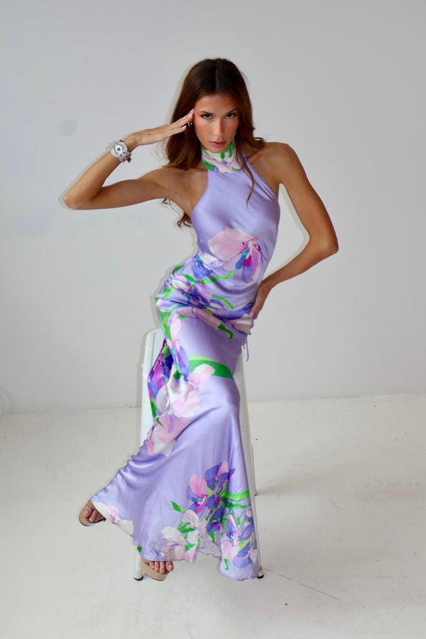 Paris Lavande Silk Dress by Trisha paterson from Marina St Barth