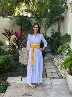 Eyelet Linen Belt by Marina St Barth from Marina St Barth