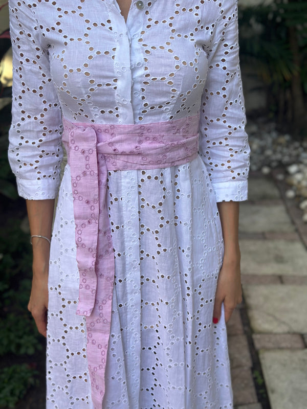 Eyelet Linen Belt by Marina St Barth from Marina St Barth