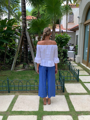 Bolero El Scollo Linen Top by Marina St Barth from Marina St Barth