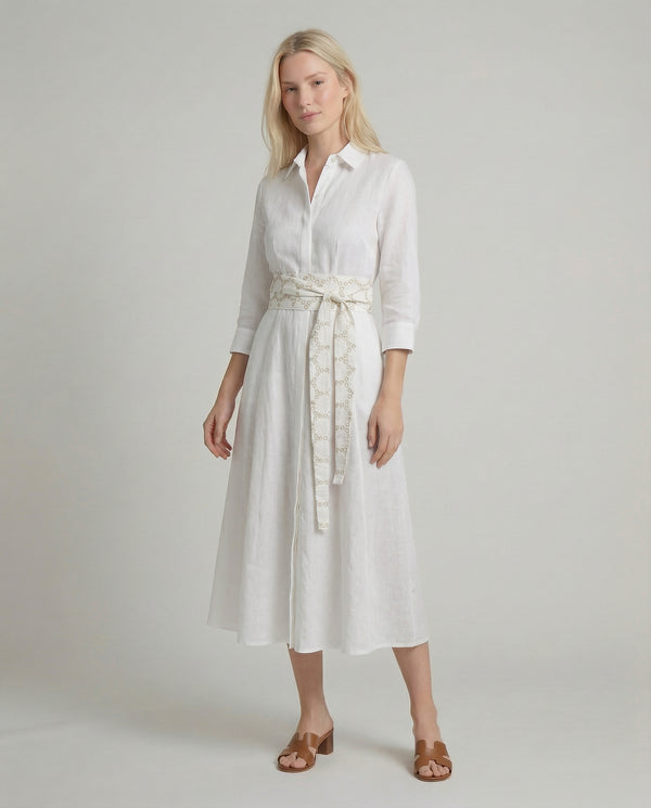 Eyelet Linen Belt by Marina St Barth from Marina St Barth