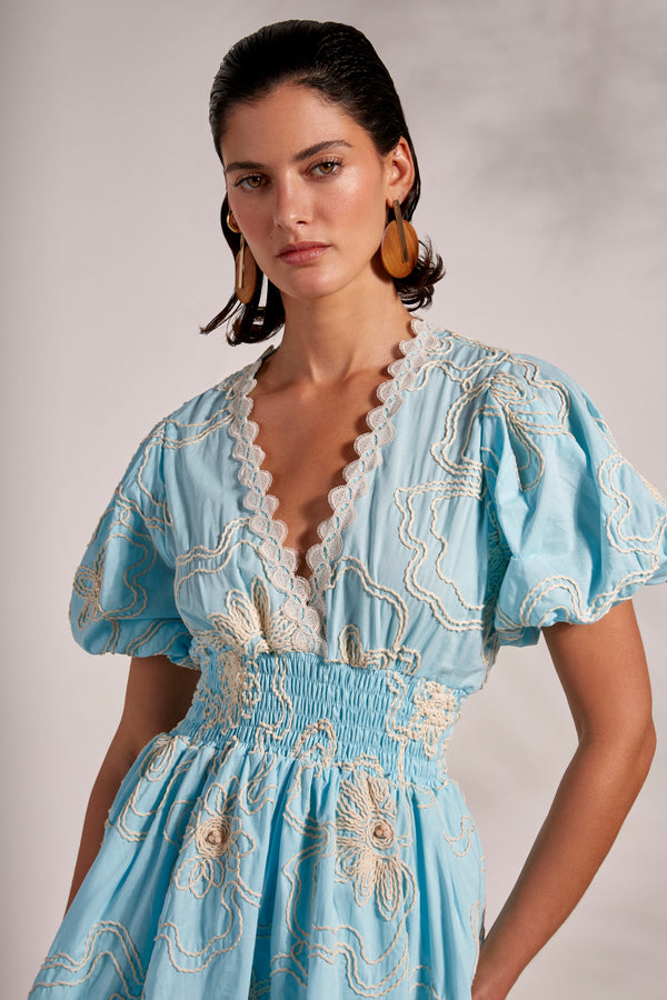 Waimari Bliss Mini Dress Blue by Waimari from Marina St Barth