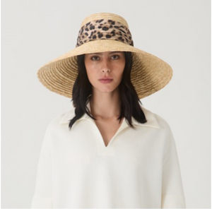 Eugenia Kim Mirabel Sun Hat Leopard
