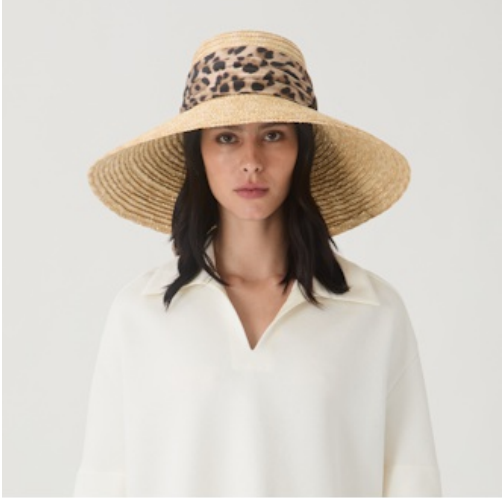 Eugenia Kim Mirabel Sun Hat Leopard