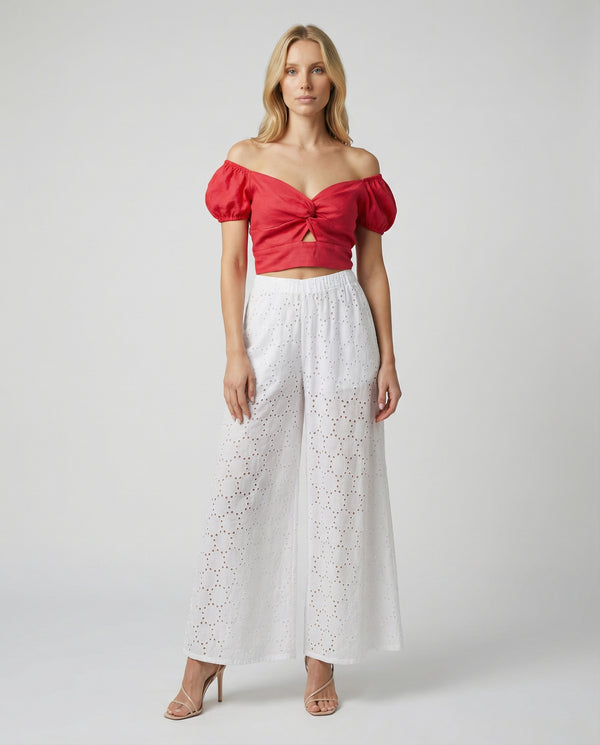 Bolero Susy Palloncino Linen Top