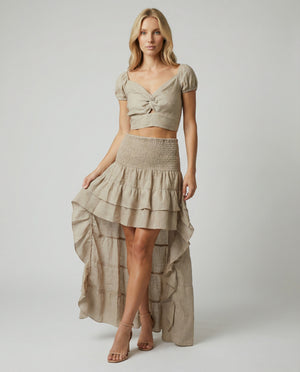 Bolero Susy Palloncino Linen Top