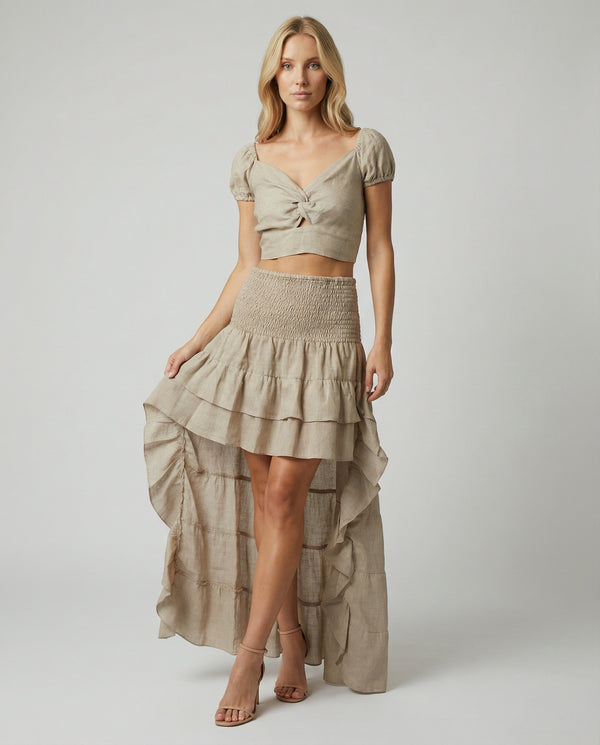 Bolero Susy Palloncino Linen Top